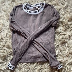 pacsun mauve croptop